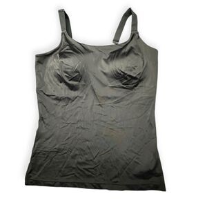 SPANX Women’s Black Shapewear Compression Camisole Tank Top Size Large